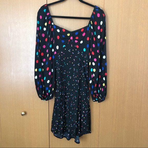 Rixo X Target Polka Dot Long Sleeve Swing Dress NWT Sz 2 - Picture 3 of 4